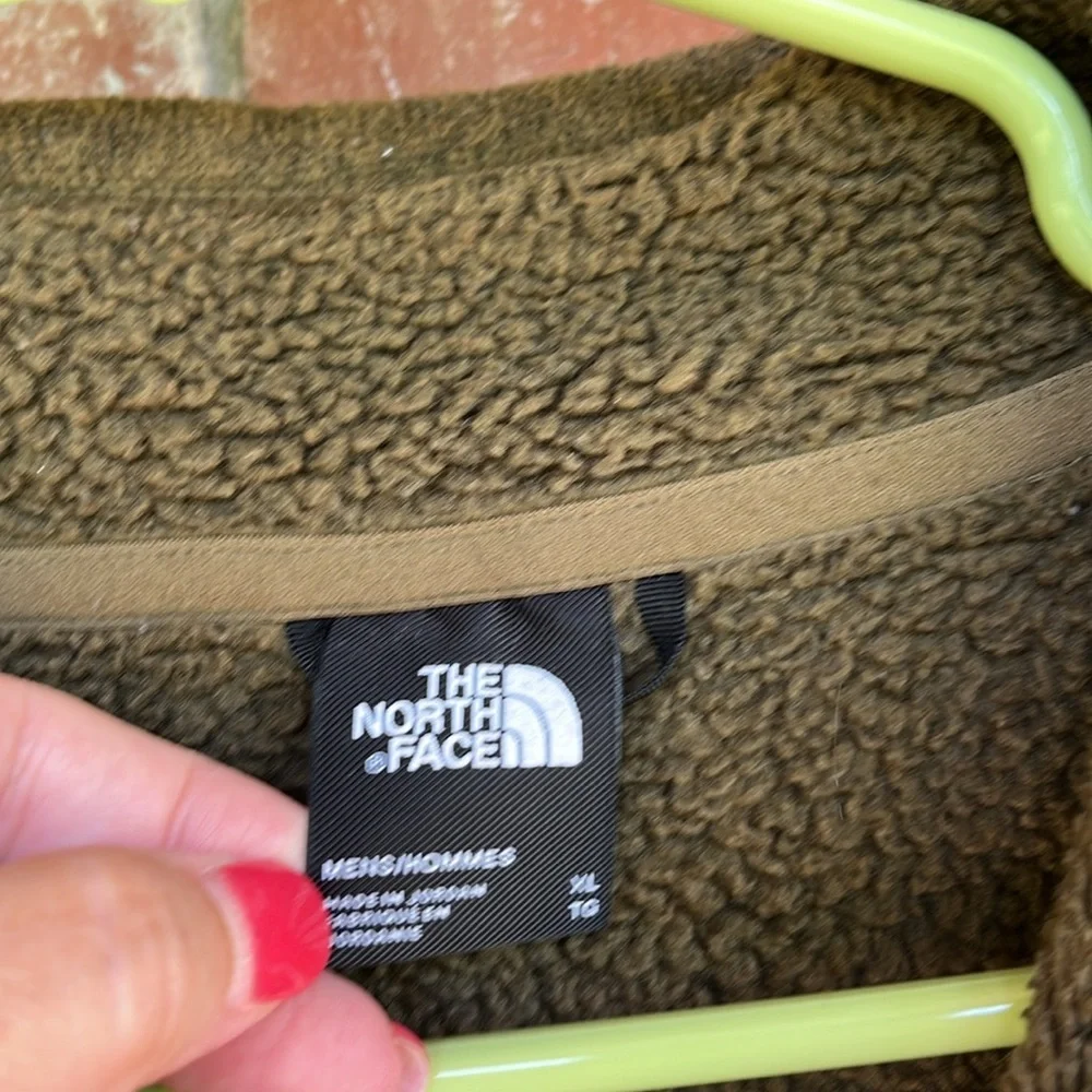 The North Face Forest Green Full-Zip knit Jacket Size XL - Picture 5 of 7